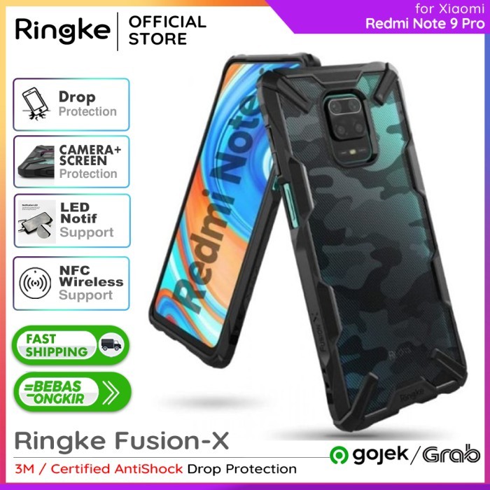 Termurah Original Ringke Fusion X Case Xiaomi Redmi Note 9 Pro Casing Softcase