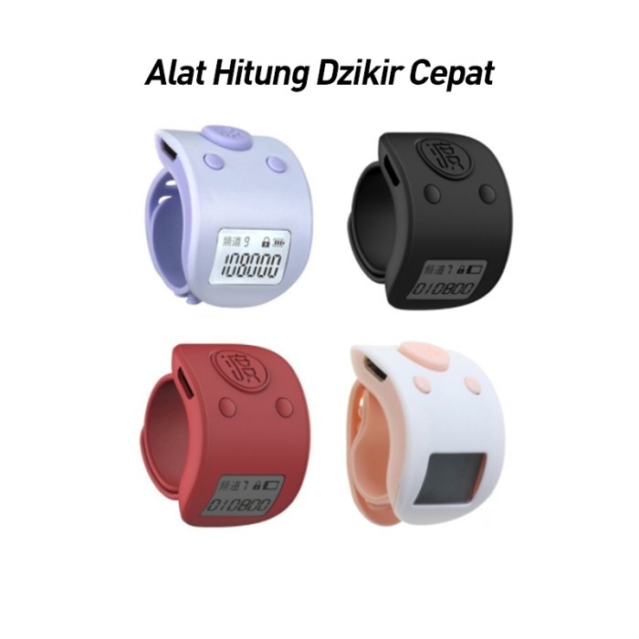 Termurah Tasbih Digital Alat Dzikir Tally Counter Rechargeable Silent