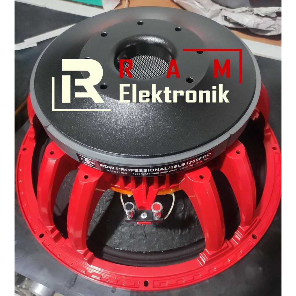Komponen Speaker 18 Inch RDW 18LS1200PRO / 18LS1200 PRO / 18 LS 1200 PRO Original By RDW