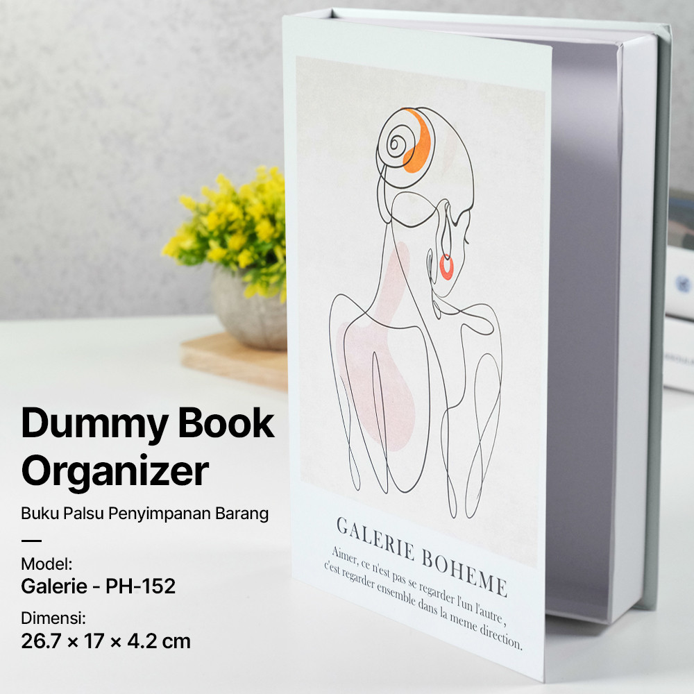 

VILEAD Buku Palsu Pajangan Penyimpanan Barang Dummy Book Organizer Galerie-PH-152
