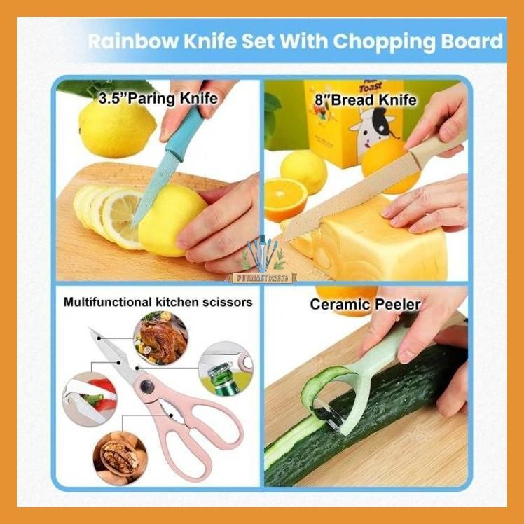 GOHAPPY PISAU SET PASTEL TAJAM BEAUTIFUL COLOR