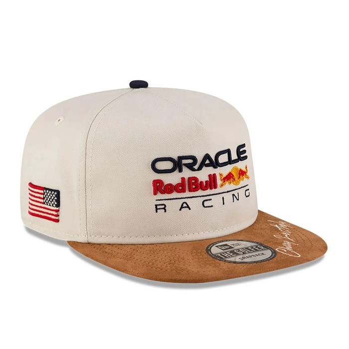 Red Bull Racing F1 2024 X Cherry LA Light Beige Golfer Adjustable Cap New Era LIMITED EDITION. Topi