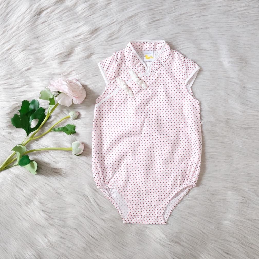 CR - BAJU BAYI ANAK PEREMPUAN UMUR 1-2 TAHUN BABY CHEONGSAM Red Floral Baby Cheongsam Newborn Qipao 