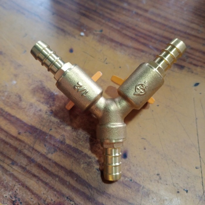 kran cabang buat 1 regulator 2 kompor