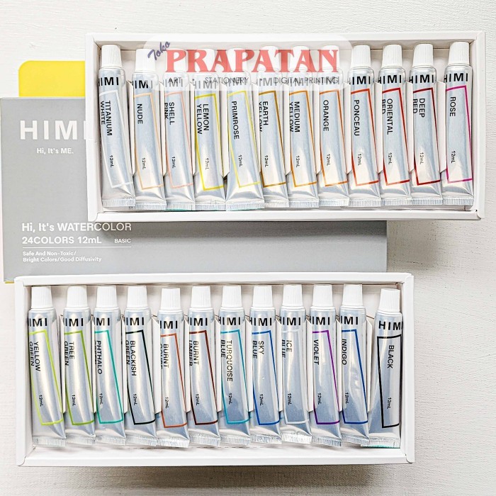 

TERBARU Miya Himi Watercolor Set Tube 12ml Cat Air Set