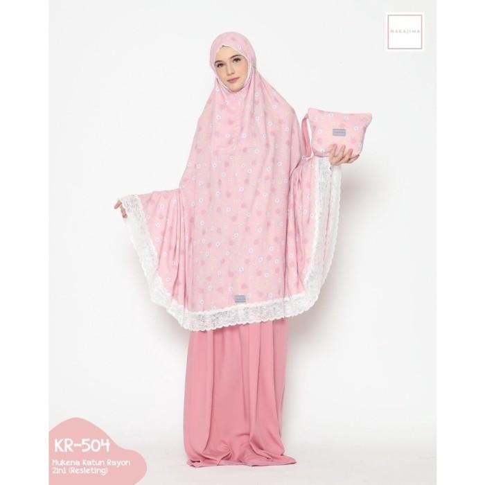 PROMO Mukena Dewasa - Mukenah Nakajima Katun Rayon (2 in 1 Resleting) lembut premium
