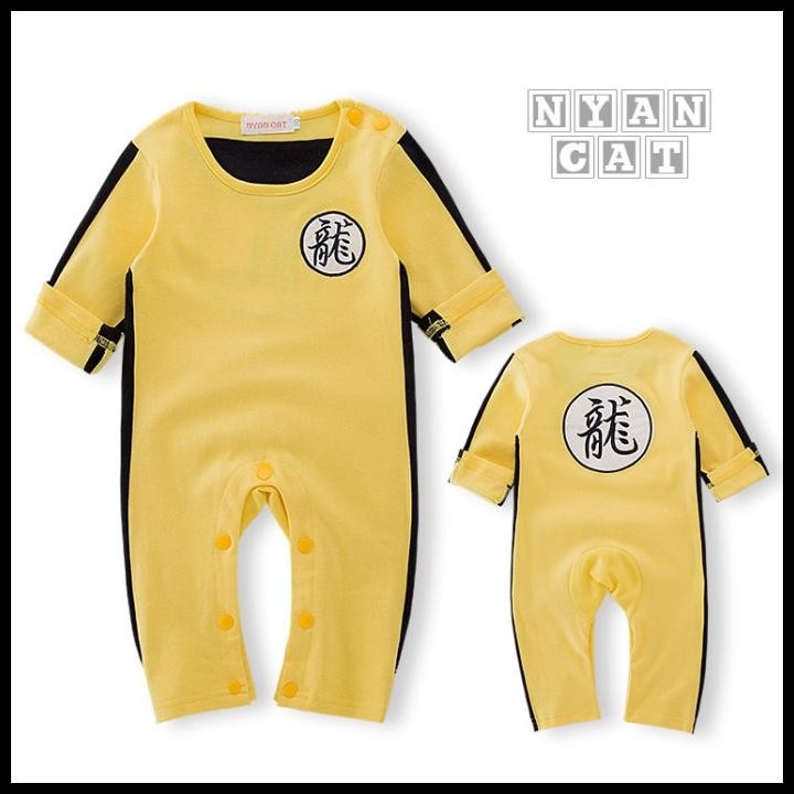 terbaru baju kungfu bruce lee romper anak import bc1746 bruce romper best seller