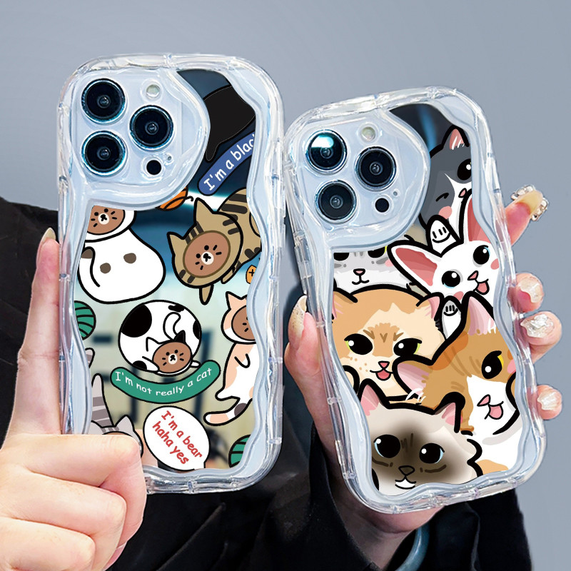 Casing Hp Untuk Realme 10 Case Casing Softcase hewan layar penuh pelindung silikon HP Kesing cermin 