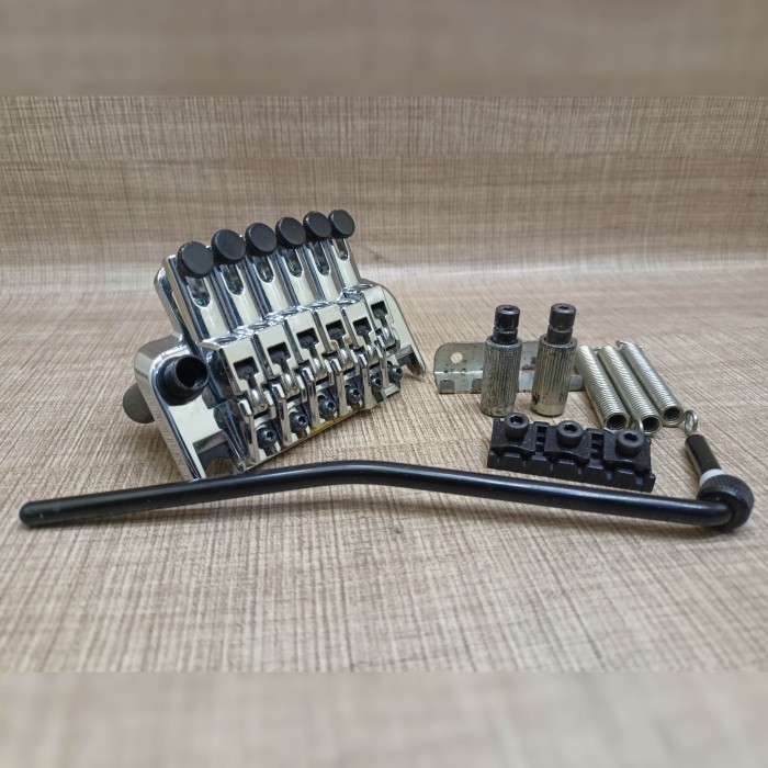 Tremolo Bridge Updown Ibanez Edge Zero Ii Spring 3 Per Original Warna Cosmo Hitam Chrome Kondisi