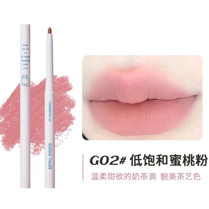BARANG TERLARIS Gogo Tales Lip Liner Matte Velvet Natural Mist