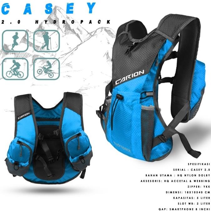 Tas Ransel Sepeda Hydropack Carion Casey - Biru