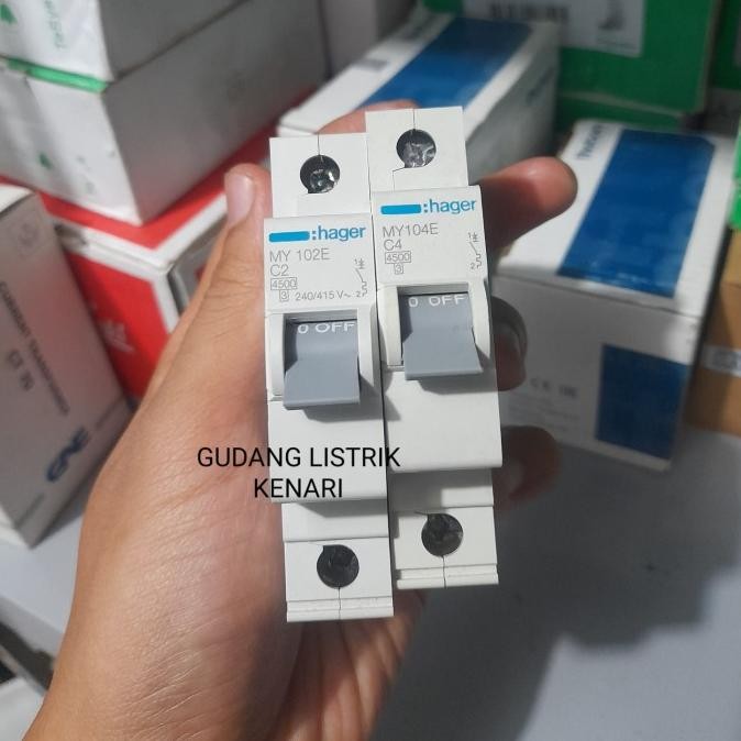 terbaru mcb hager 1p 2a 4a