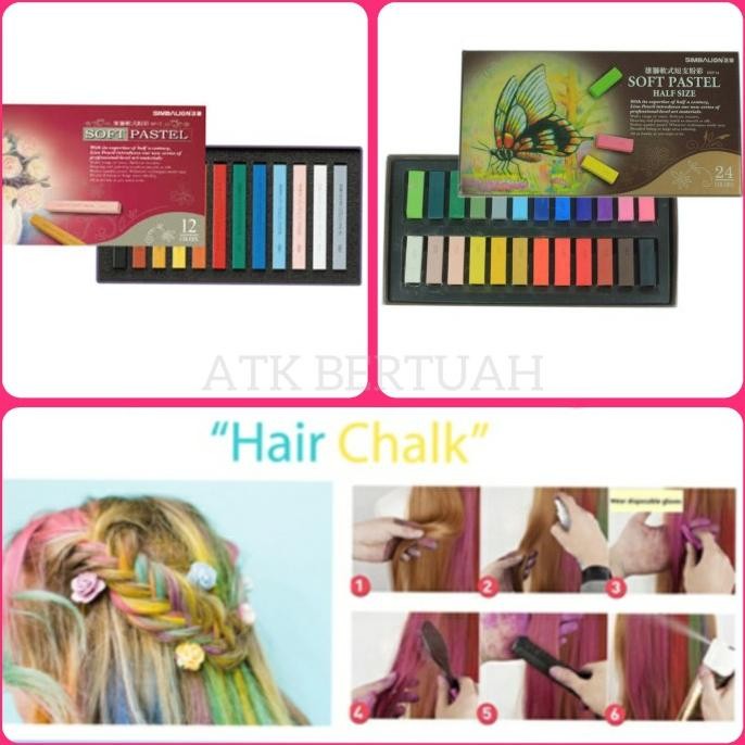 

SIMBALION SOFT PASTEL HAIR CHALK KAPUR WARNA RAMBUT