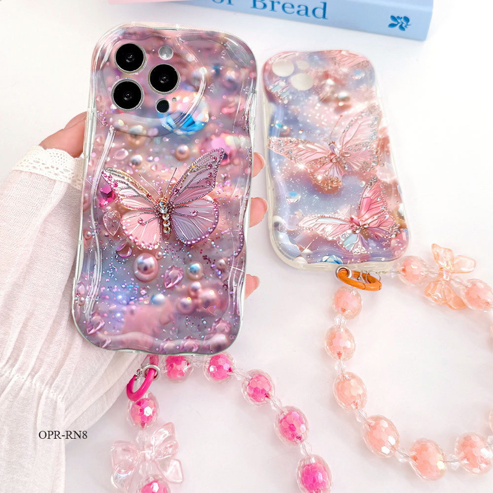 Casing Hp Untuk OPPO Reno 14F 13F 11 11F 10 8 8T 7 7Z 8Z 6 5 5F 4 4F R15 R17 Pro 4G 5G Tali Cassing 
