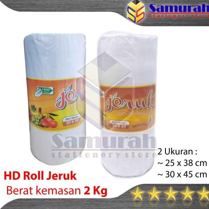 

SALE! PLASTIK HD ROLL BUAH JERUK 25X38 / PLASTIK ROL HVS / PLASTIK ROLL BUAH