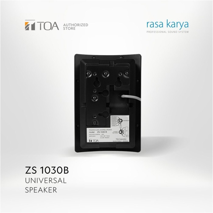 Obral Speaker TOA ZS-1030 ZS1030 B W zs1030b zs1030w 1030b 1030w