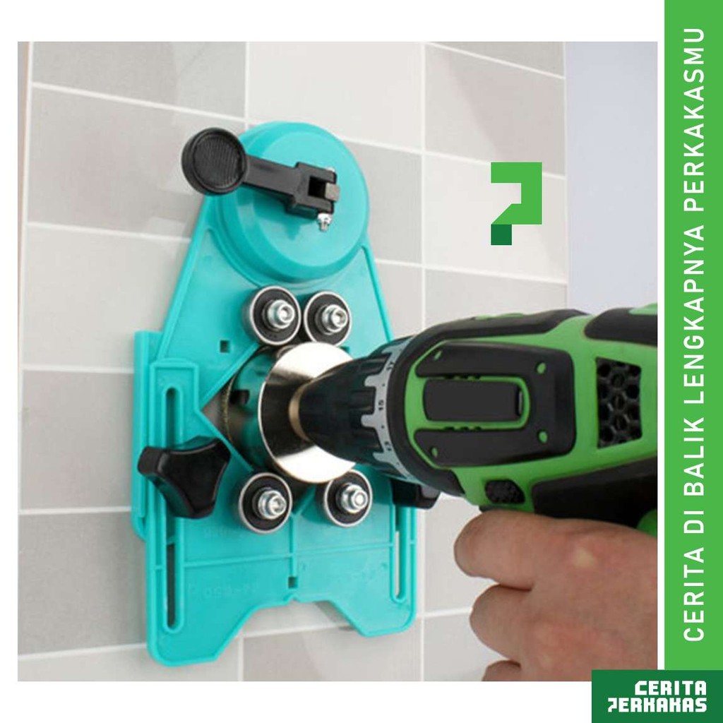 Keramik Pelubang CP / Glass Hole Locator / Glass Hole Locator / Alat Bantu Bor Cramic Kaca Granit