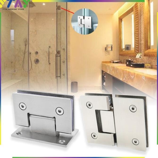 Produk Baru Engsel Shower Hinge  /Shower Hinge Dekson/Engsel Pintu Kaca ke Tembok