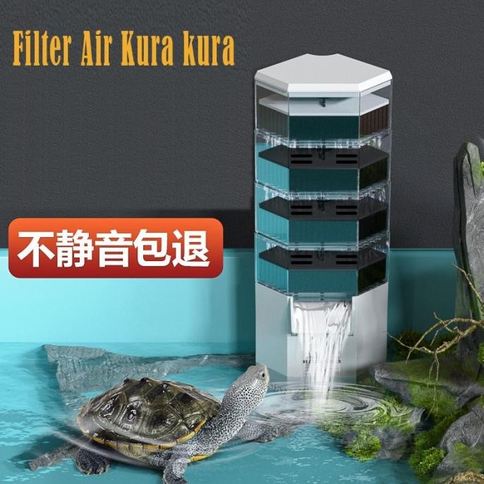 Baru Filter Air Kura Kura Low Water Filter Turtle Tank Aquarium Kura