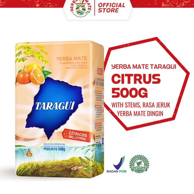 

SALE! TARAGUI YERBA MATE CITRUS WITH STEMS 500G | TEH BOTANIKAL YERBA MATE DENGAN RASA JERUK ARGENTINA