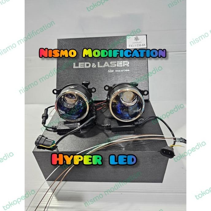 FOGLAMP PROJECTOR PAJERO SPORT FOGLAMP  LASER HYPER LED Stok Terbatas