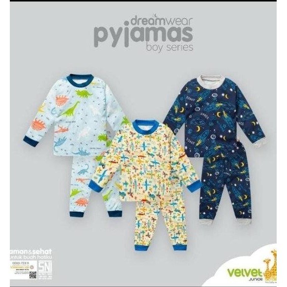 KLO TERBARU Velvet setelan panjang 2-10 tahun baju tidur anak laki-laki