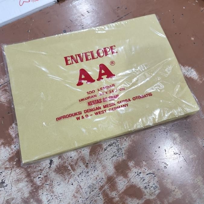 

Amplop Coklat Folio Aa Isi 100 Lembar 80 Gram Legal Kesing Kuning