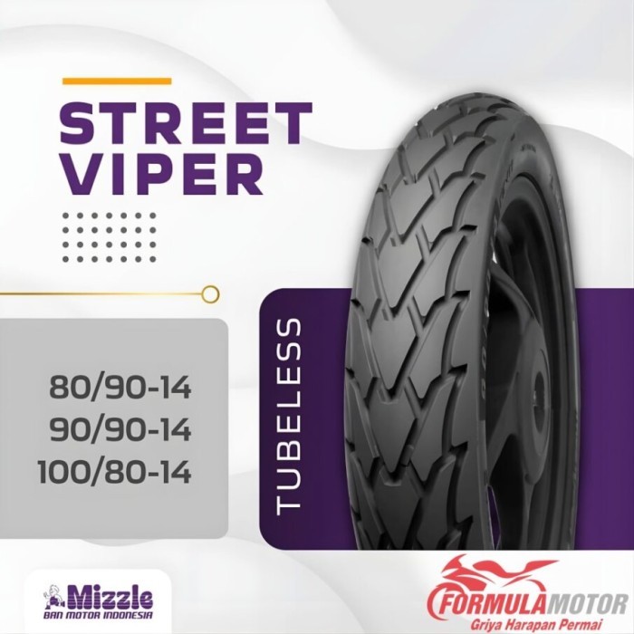 Ban Tubles Mizzle 80/90-14 - Ban Motor Mizzle Ring 14 Murah