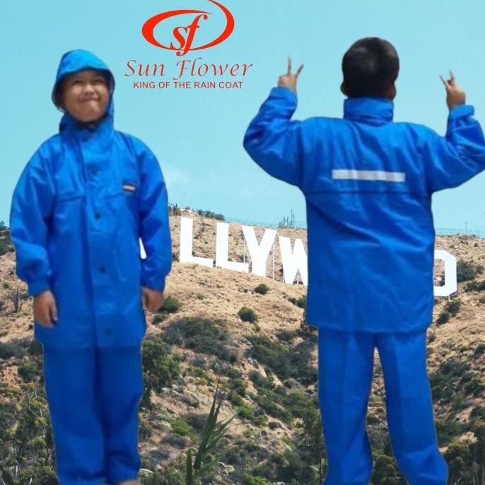 Jas Hujan Sunflower Size S | Kids | Raincoat Ukuran Anak