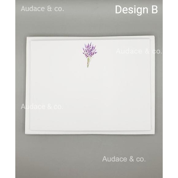 

9 Pcs/Set Kartu Amplop Ucapan Kosong Blank Card "Lavender