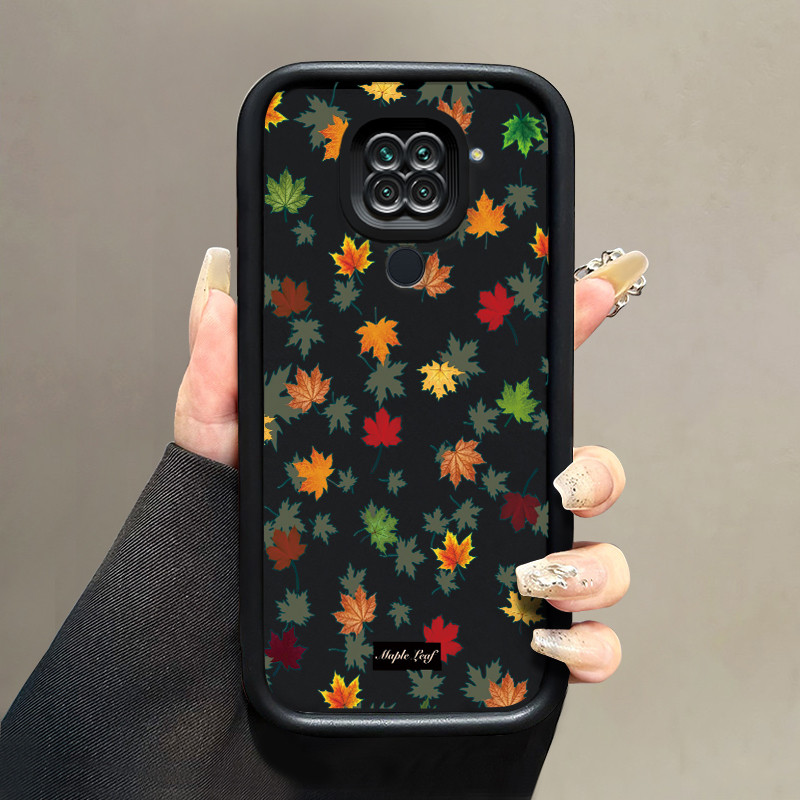 Casing Hp Xiaomi Redmi Note 9 Redmi Note 9s Case Casing layar penuh daun Maple Softcase lunak HP Kes