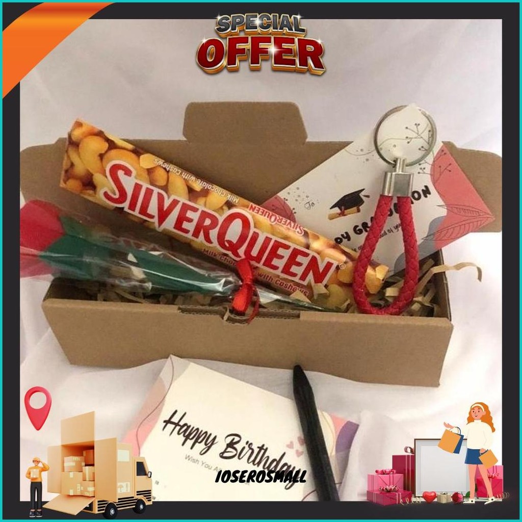 

Hampers Coklat Silverqueen Buket Mawar Boneka Kado Ulang Tahun Wisuda Lebaran Natal Dll. Cod