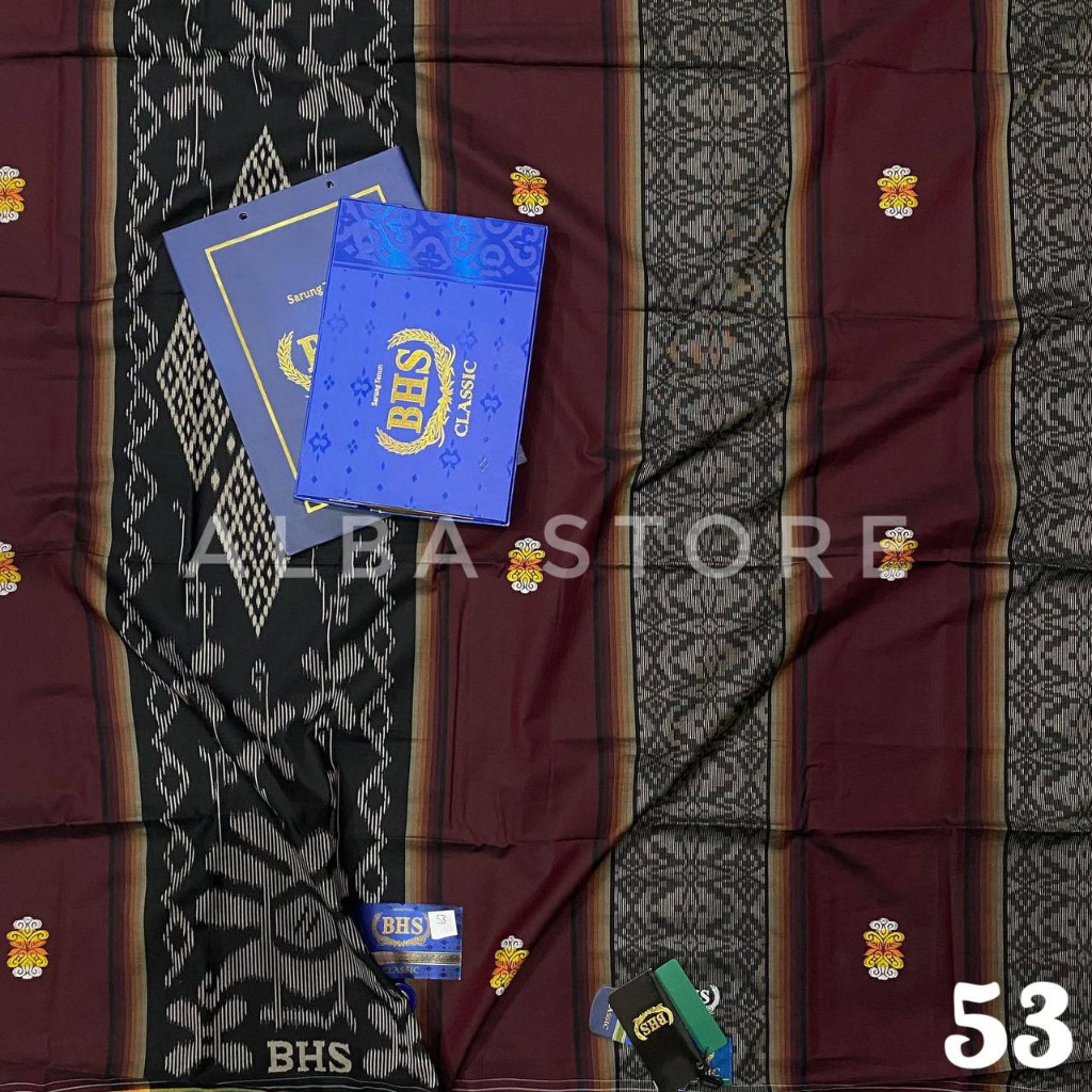 Promo (Motif Baru) Sarung Bhs Classic Songket Kawung Dobby Gold/Skt Dam/Kdp Bhs InfinityBhs Cosmo