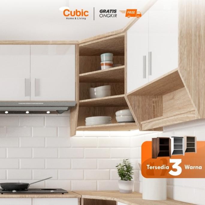 Cubic Kitchen Set Sudut Minimalis / Rak Atas Lemari Dapur / Elena Ksas