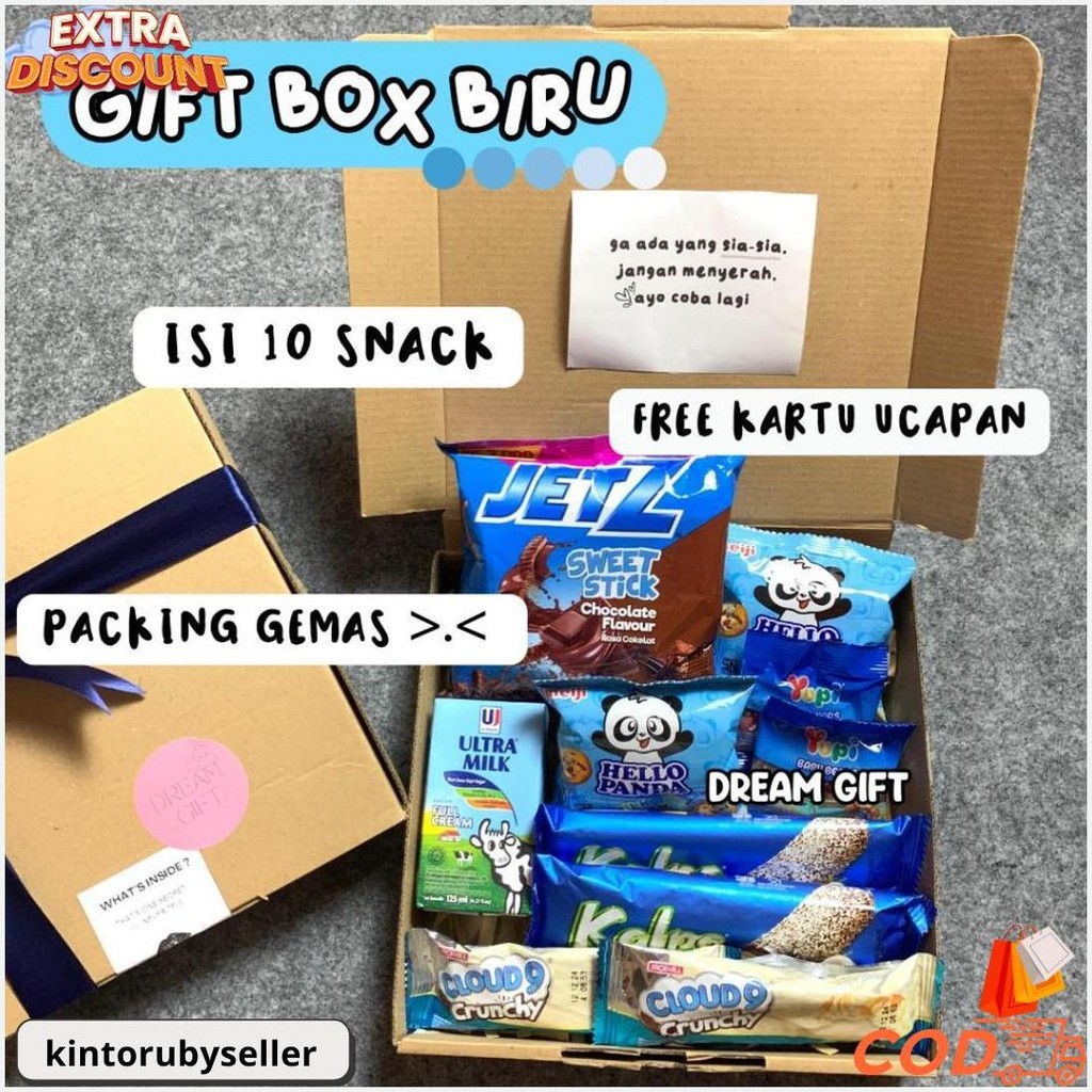 

Gift Box Hampers Ulang Tahun Hadiah Wisuda Kado Ulang Tahun Gift Box Snack Kado Sidang By Dreamgift Termurah Banget