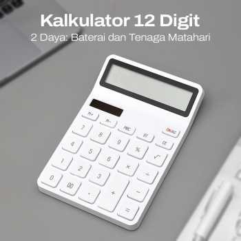 

Kaco LEMO Calculator Kalkulator 12 Digit Dual Power Solar Battery