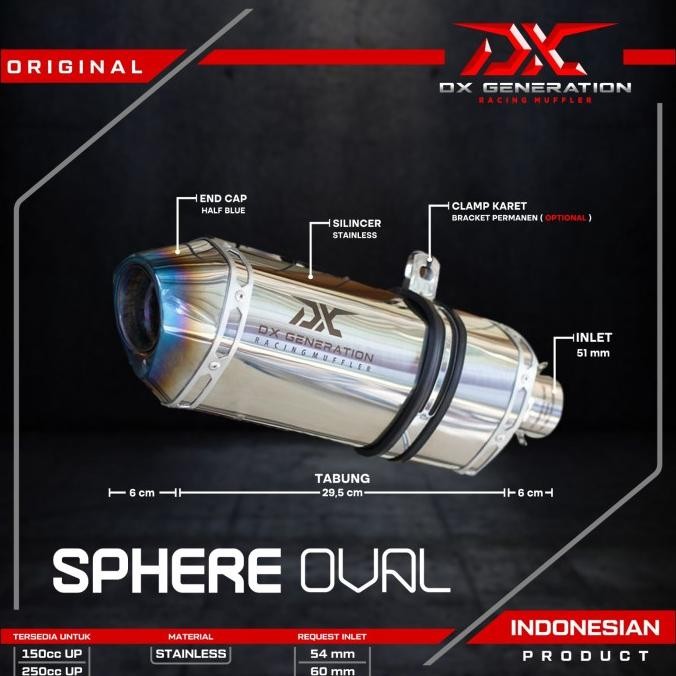 Knalpot Dx Generation Sphere Oval