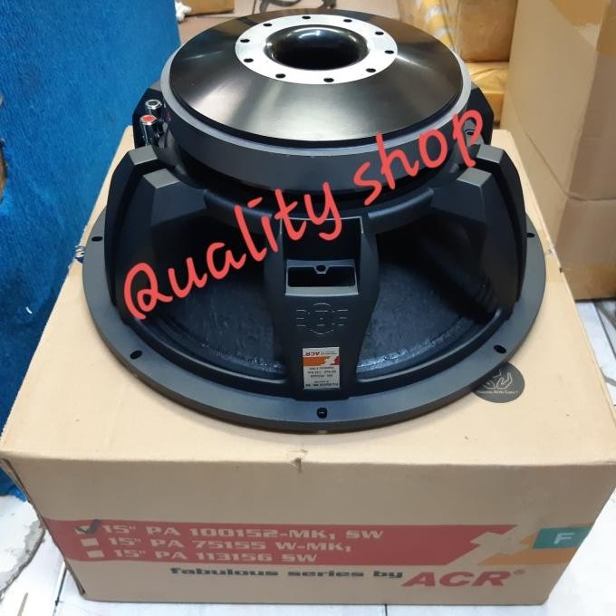 Speaker Subwoofer Acr Pa 100152 Mk I Sw Fabulous 15 Inch