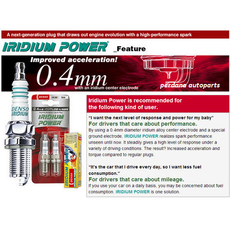 Busi Iridium DENSO utk motor HONDA
