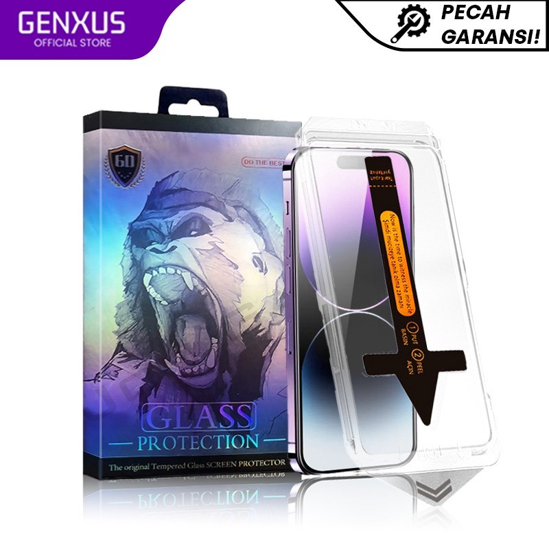 Genxus Tempered Glass Gorilla CLEAR GLOSSY / PRIVACY GLOSSY Auto Align Tech Gorilla Glass Tempered