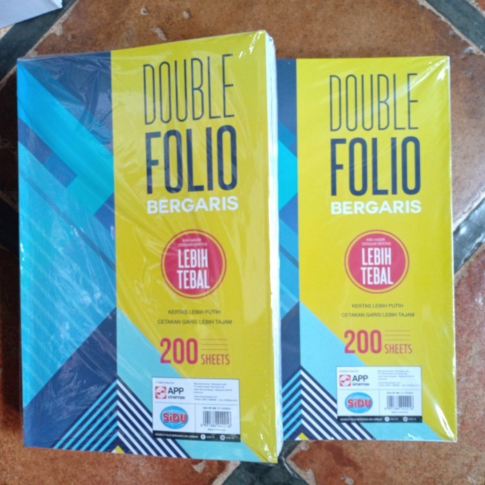 

Kertas Folio Bergaris "SiDu" 200 lembar