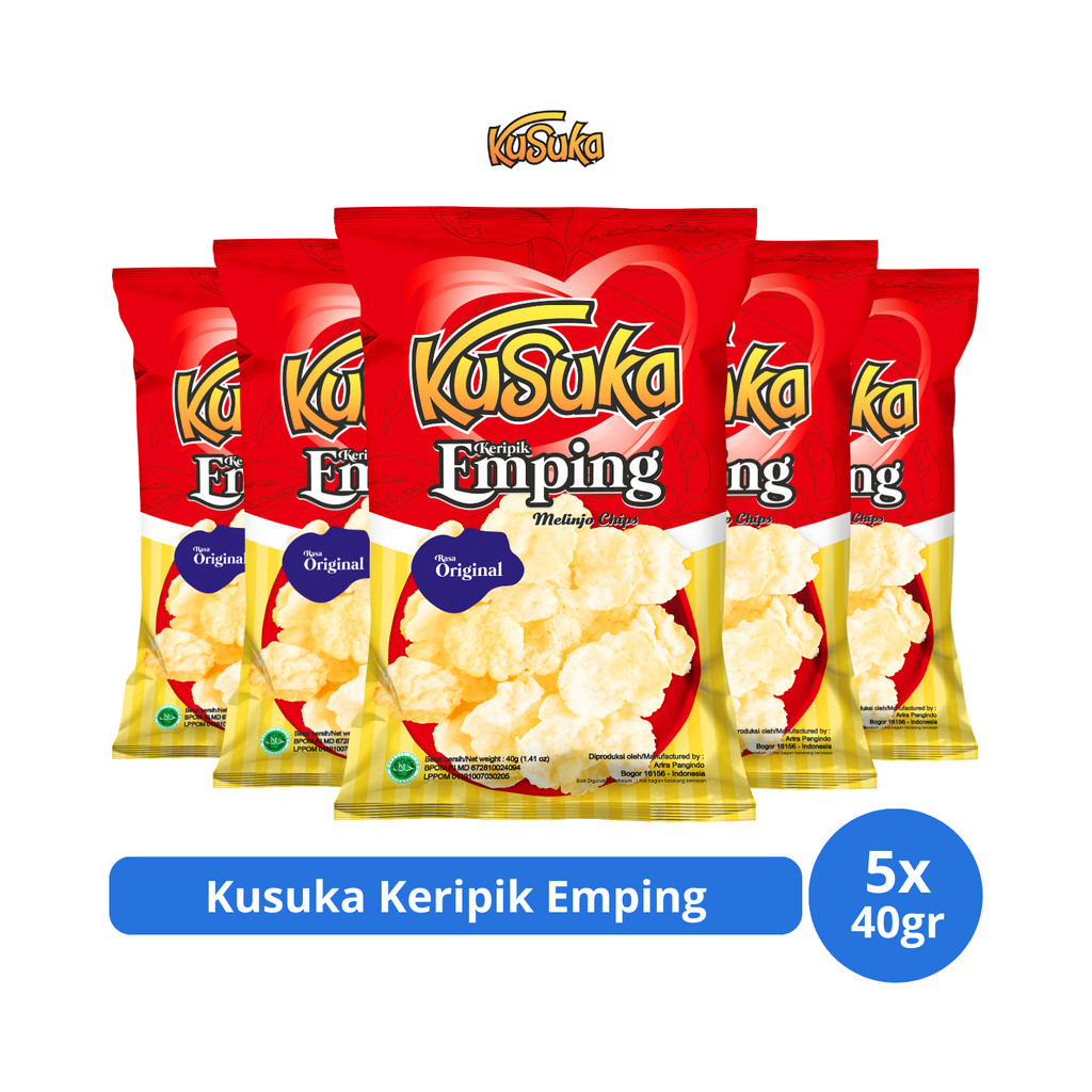 

Kusuka Keripik Emping 40gr x 5 pcs