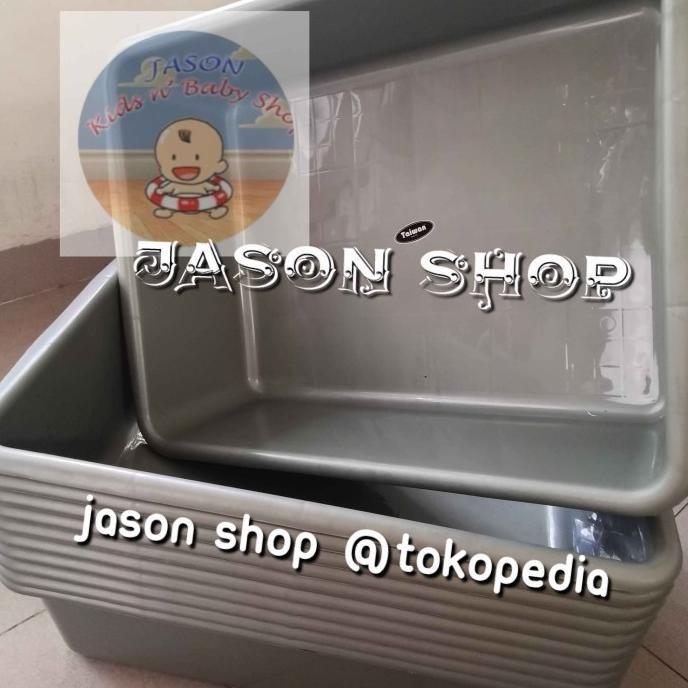 Baskom Kotak Plastik Besar/Bak Segi Plastik Besar (Khusus Gojek/Grab)