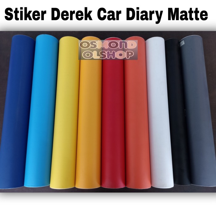 Sticker Derek Car Diary Matte/Doff (Roll) 45Cm X 15M