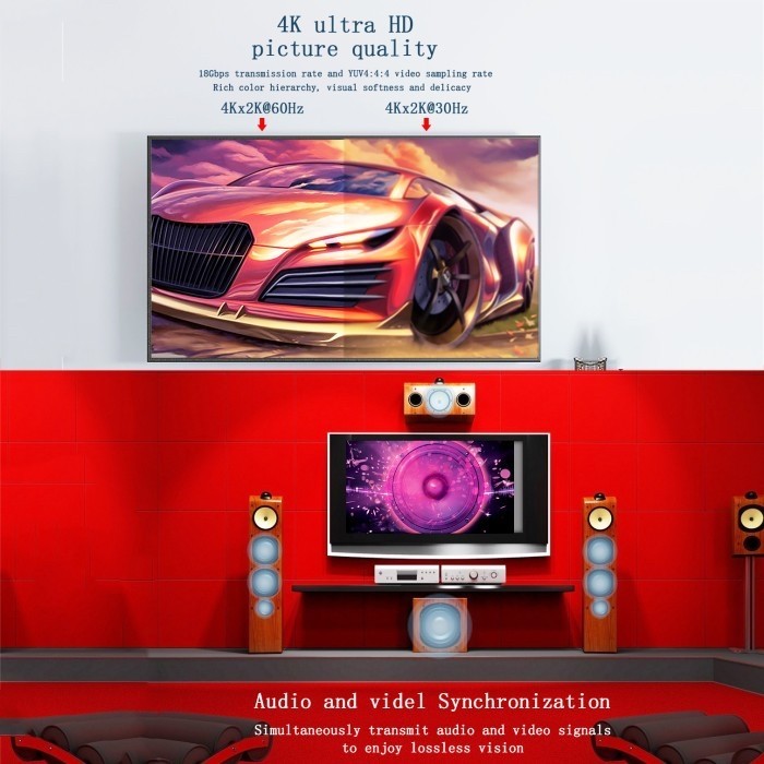 HDMI Splitter/Splitter HDMI 8 Port 4K Bafo BF-136