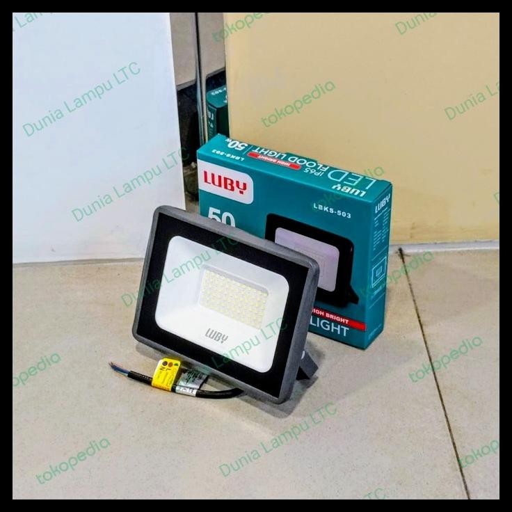 terbaru  lampu sorot luby 50 watt lampu tembak luby 50 watt sorot 50watt luby ready