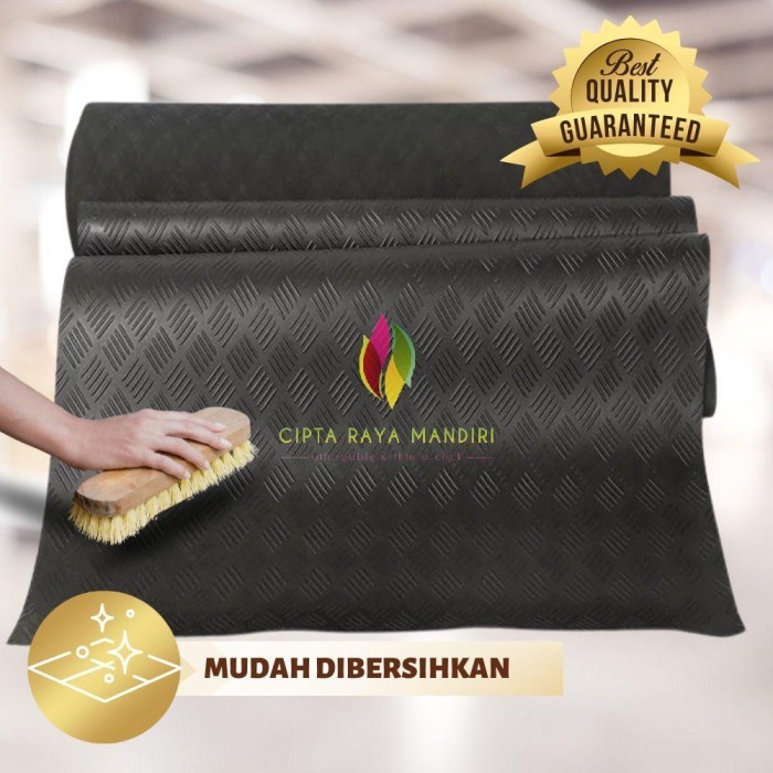Karpet Karet Bordes Anti Slip / Karpet Karet Motif Bordes Meteran