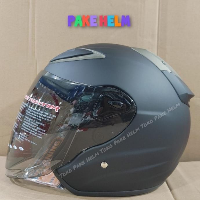 Helm Nhk R6 Solid Hitam Doff R 6
