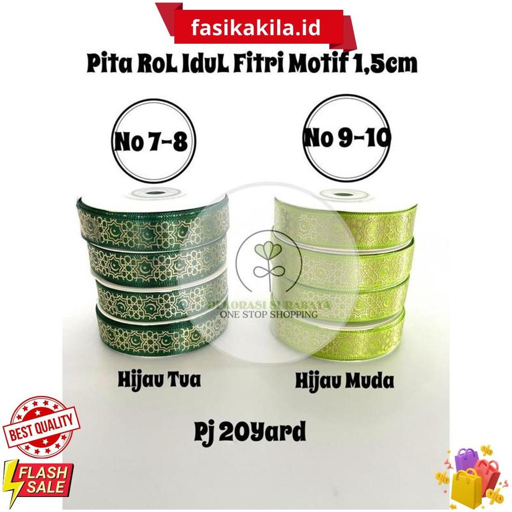 

Dekorasi Lebaran Pita Rol Idul Fitri Motif 1,5Cm / 2,5Cm Cod