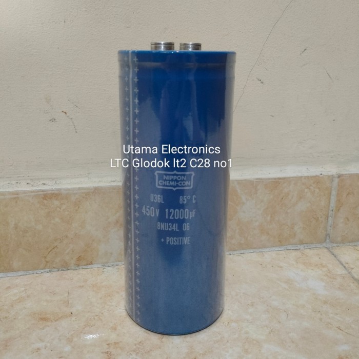 PROMO ELCO CAPACITOR CAPASITOR KAPASITOR NIPPON CHEMICON 450V 12000UF MURAH
